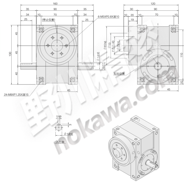 凸缘型分割器-高速精密间歇分割器-野川精密机械有限公司(nokawa.com)